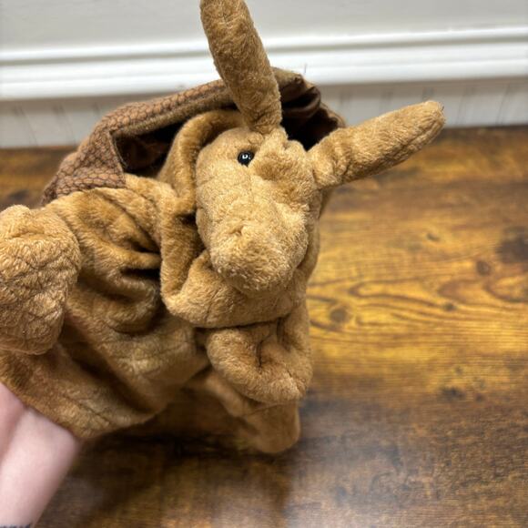 Folkmanis Armadillo Hand Puppet Play Pretend Theatre Plush Stuffed Animal Toy - Picture 12 of 16
